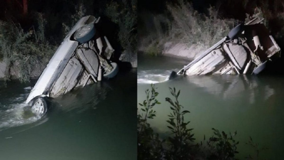 Cayó con su auto al canal de riego y está desaparecido