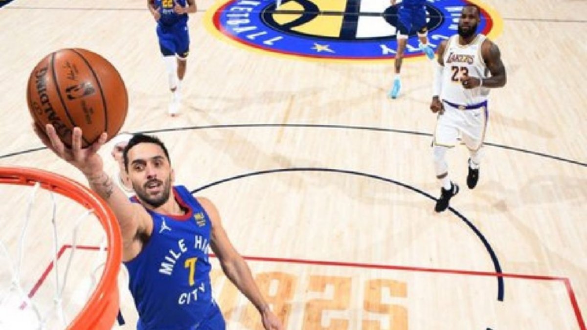 Campazzo la rompió y los Nuggets vencieron a los Lakers