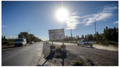Desvíos por obras en  la autopista