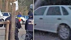 Un auto blanco, la primera pista por los incendios