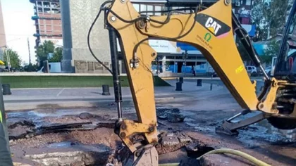Por un acueducto roto, el centro neuquino sin agua