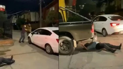 Pastor quiso zafar de un control y simuló ser atropellado
