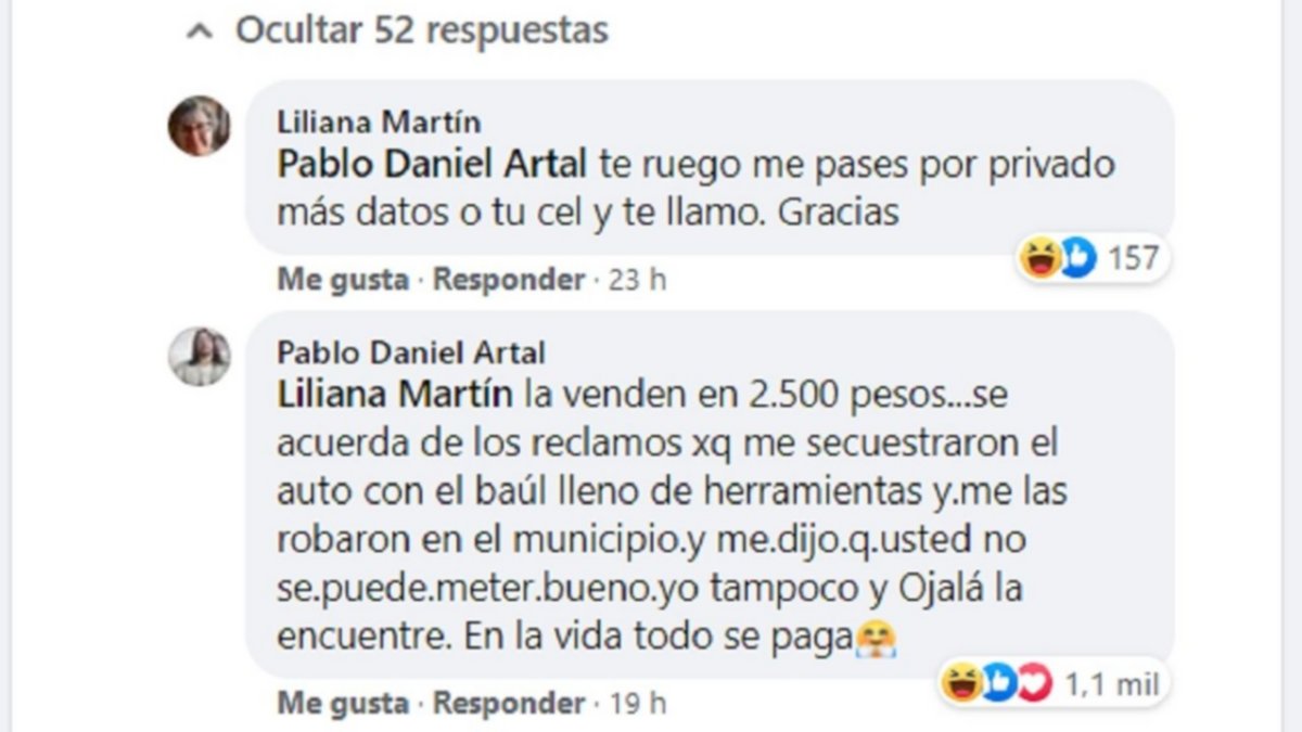 Se hizo viral la respuesta a la intendenta de Allen