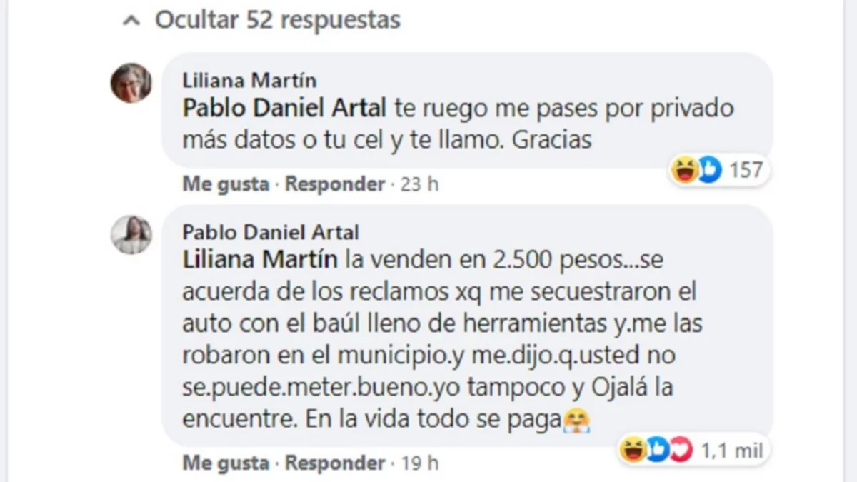 Se hizo viral la respuesta a la intendenta de Allen