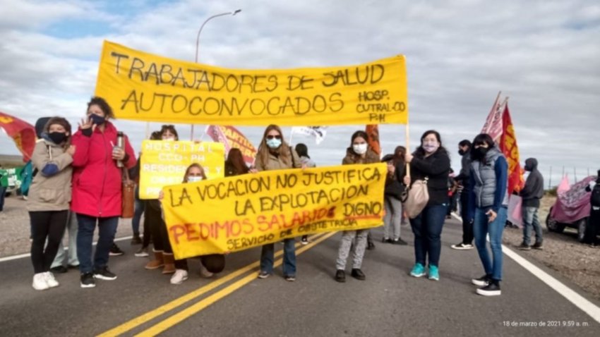 Autoconvocados de salud nacionalizaron el reclamo