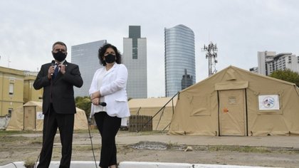 Estados Unidos donó al país tres hospitales modulares