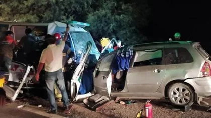 Nueve muertos en un tremendo choque frontal