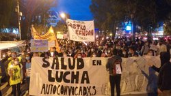 Marcha de antorchas de los autoconvocados de Salud