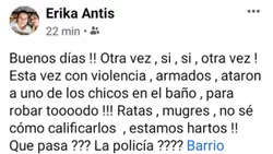 Nuevo robo en Unión de Mayo: con violencia y armados