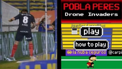 Video-juego: Pablo Pérez destruye drones y esquiva amarillas