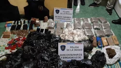 Kilos de cocaína y marihuana y armas, secuestran en Lugano