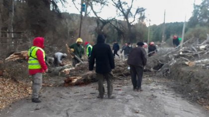 Temporal de viento azotó la cordillera: hubo daños