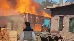 Incendio en la casilla: Murió un joven con discapacidad