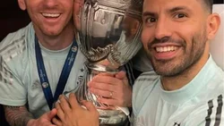 Aguero contó cómo vivió Messi la consagración