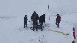 Una familia quedó atrapada en la nieve en Pino Hachado