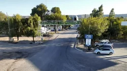 Por obras, el transito está cerrado en el ingreso a Godoy