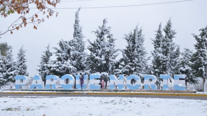 Se viene la lluvia y la nieve a la región