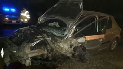 Otra vez la Ruta 151: conductor quedó atrapado en su auto