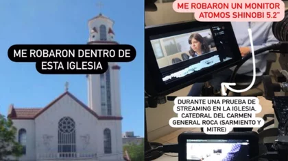 Le robaron un costoso equipo streaming en la Catedral