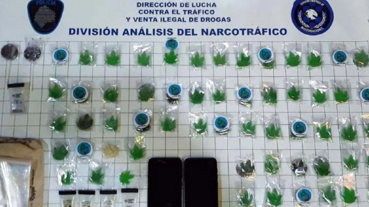 Vendían golosinas impregnadas con drogas; hay dos detenidos