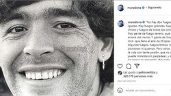 Se reactivó la cuenta de Diego Maradona en Instagram