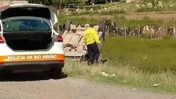 Iban a Las Grutas y volcaron en Choele Choel