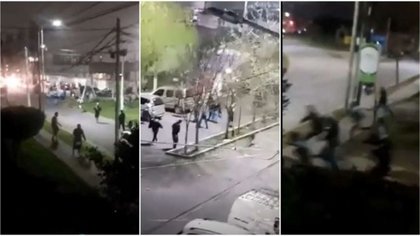 VIDEO: barras de Independiente y Racing, a los tiros