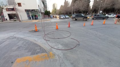 Se cortaron cables de alta tensión en pleno centro