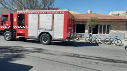 Incendio en Neuquén justo frente a venta de matafuegos