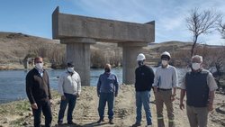 Ruta 40: Retomaron las obras del puente de La Rinconada
