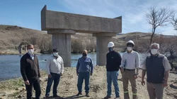 Ruta 40: Retomaron las obras del puente de La Rinconada