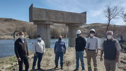 Ruta 40: Retomaron las obras del puente de La Rinconada