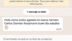 Estafas: Por WhatsApp se hacen pasar por el intendente Koopmann