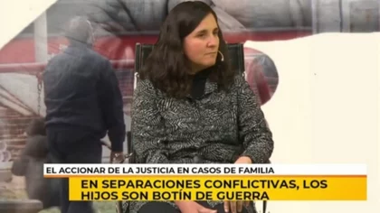 "El típico mensaje: si no pagás, no ves a tu hijo"