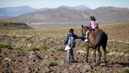 En el norte neuquino el acceso a la educación llega a caballo
