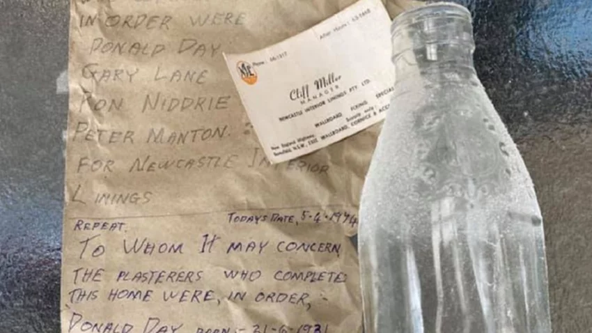Misterio: Una botella y un mensaje que escondieron hace 47 años