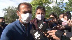 Gutiérrez acompañó y habló del no uso de barbijo en escuelas