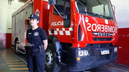La primera mujer que manejará un autobomba en Neuquén