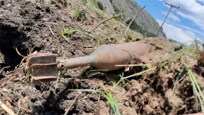 Encontraron un mortero militar a un costado de la ruta