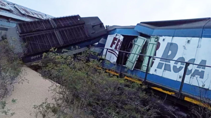 Descarriló el tren que transportaba insumos para Vaca Muerta