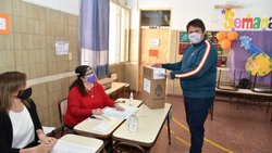 Votó Gaido, y pidió por la participación de los jóvenes