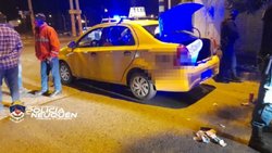 Llevaban un cuarto de vaca robado, en el baúl de un taxi