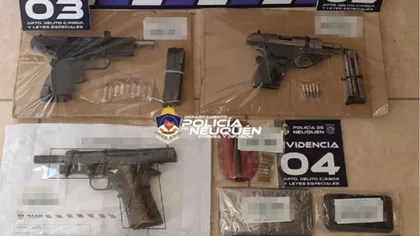 Secuestraron pistolas, cocaína y marihuana; dos detenidos