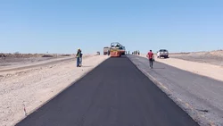 Más pavimento para ruta fundamental de Vaca Muerta