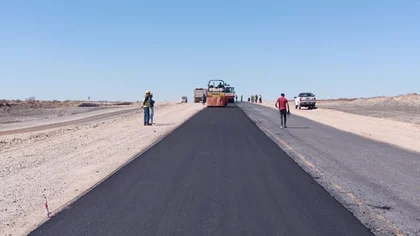 Más pavimento para ruta fundamental de Vaca Muerta