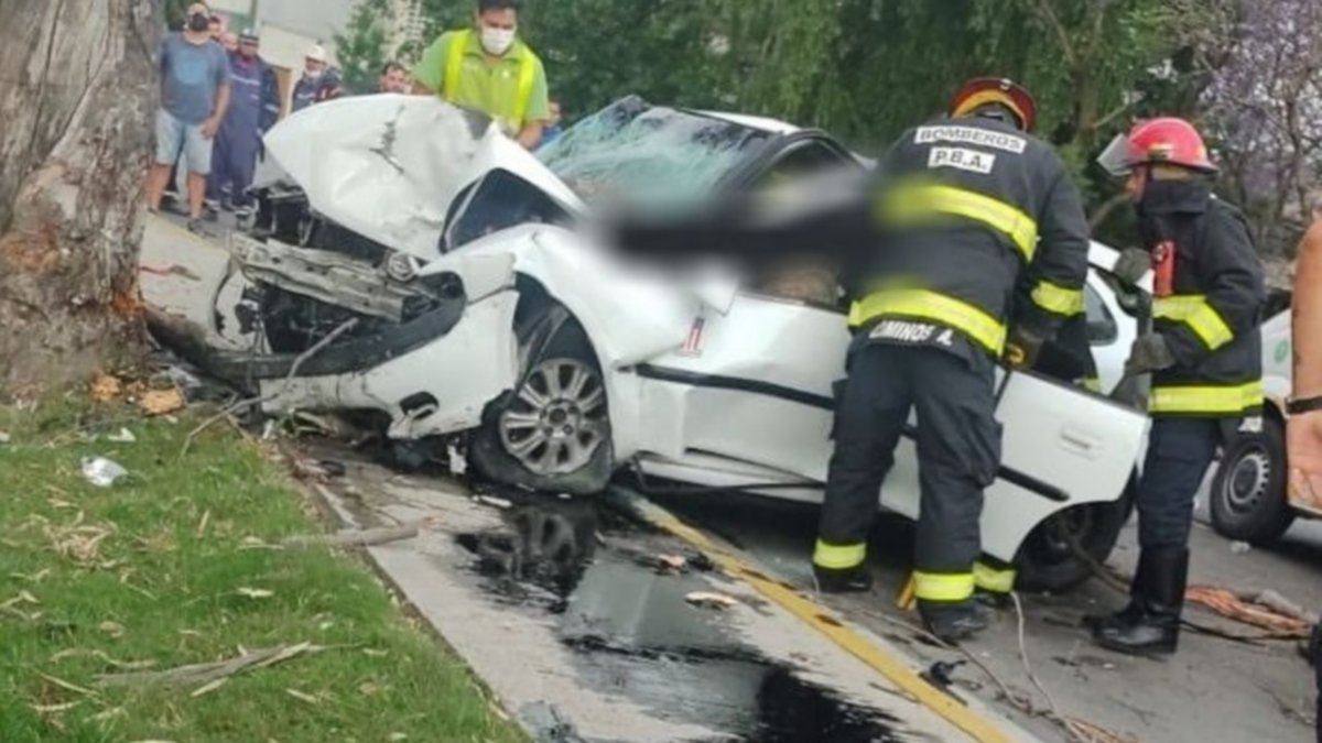 Chocaron contra un árbol y se mataron