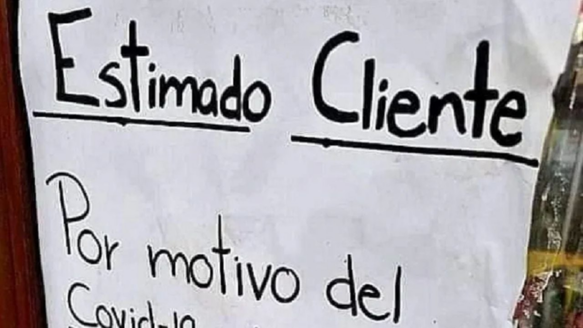 Un kiosquero no fía en época de Covid por una cruda razón