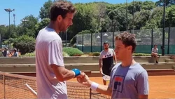 Del Potro entrena con Schwartzman, mientras define su futuro