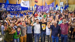 Acto del peronismo con Martínez, Zúñiga Y Bertoldi