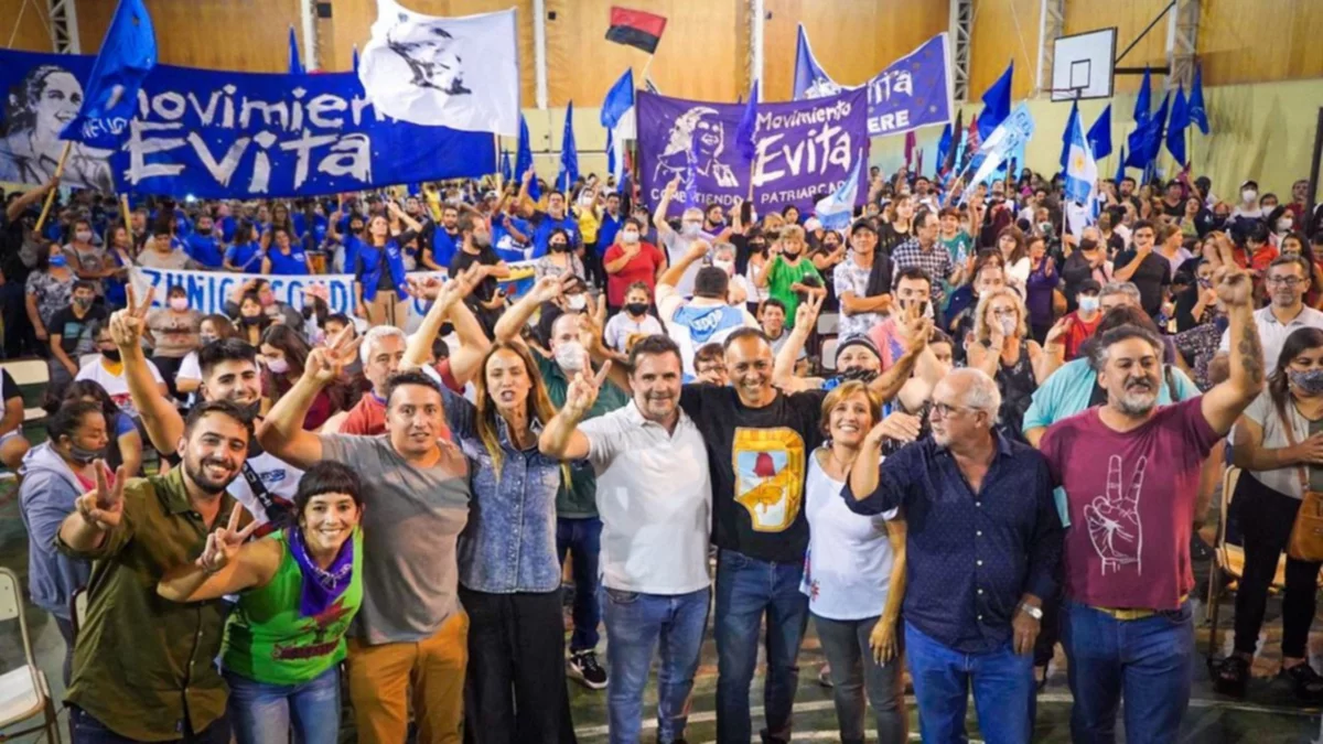 Acto del peronismo con Martínez, Zúñiga Y Bertoldi